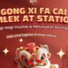 KAI - Gong XI Fa Cai Imlek at Station. (Foto Instagram:kai121_)