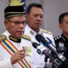 Menteri Dalam Negeri Datuk Seri Saifuddin Nasution Ismail saat jumpa pers usai menghadiri upacara pembukaan Ra