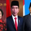 Megawati Soekarnoputri, Joko Widodo, Prabowo Subianto. (IST)