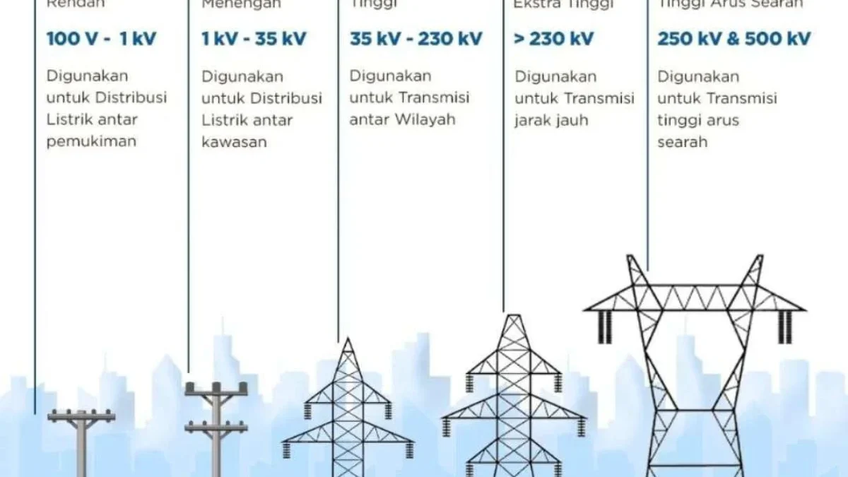 Grafis klasifikasi jenis tiang listrik (Foto: IG @kesdm)