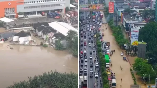 Banjir Bekasi (Sumber : Instagram @infobekasi)