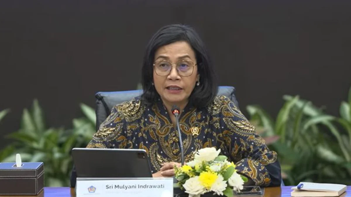 Menteri Keuangan, Sri Mulyani Indrawati menyampaikan laporan dalam Konferensi Pers APBN KITA EDISI MARET 2025.