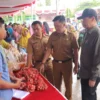 Pemkab Cirebon menggelar Gerakan Pangan Murah (GPM) di Desa Dawuan, Kecamatan Tengahtani, Selasa (18/3/2025).