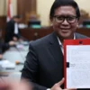 Sekjen DPP PDIP Hasto Kristiyanto menjalani sidang pembacaan eksepsi di Pengadilan Tipikor, Jakara Pusat, Juma