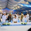 Presiden Prabowo Subianto berbuka puasa bersama dengan jajaran Kabinet Merah Putih di Istana Kepresidenan Jaka