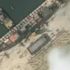 Citra satelit ini menunjukkan kapal perusak terbaru kedua Korea Utara di galangan kapal Chongjin, Korea Utara,