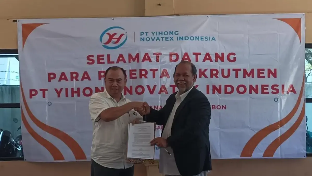 Kerja sama pihak PT Yihong Novatex Indonesia dengan Kampus Politeknik LP3I Kampus Cirebon untuk pelaksanaan te
