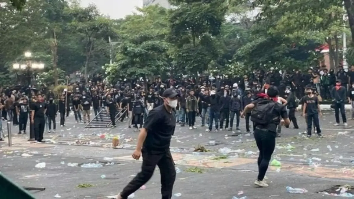 Kelompok Anarko May Day Semarang (Dok. Polda Jawa Tengah)
