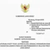 SE bernomor 43/PK.03.04/KESRA (IST)