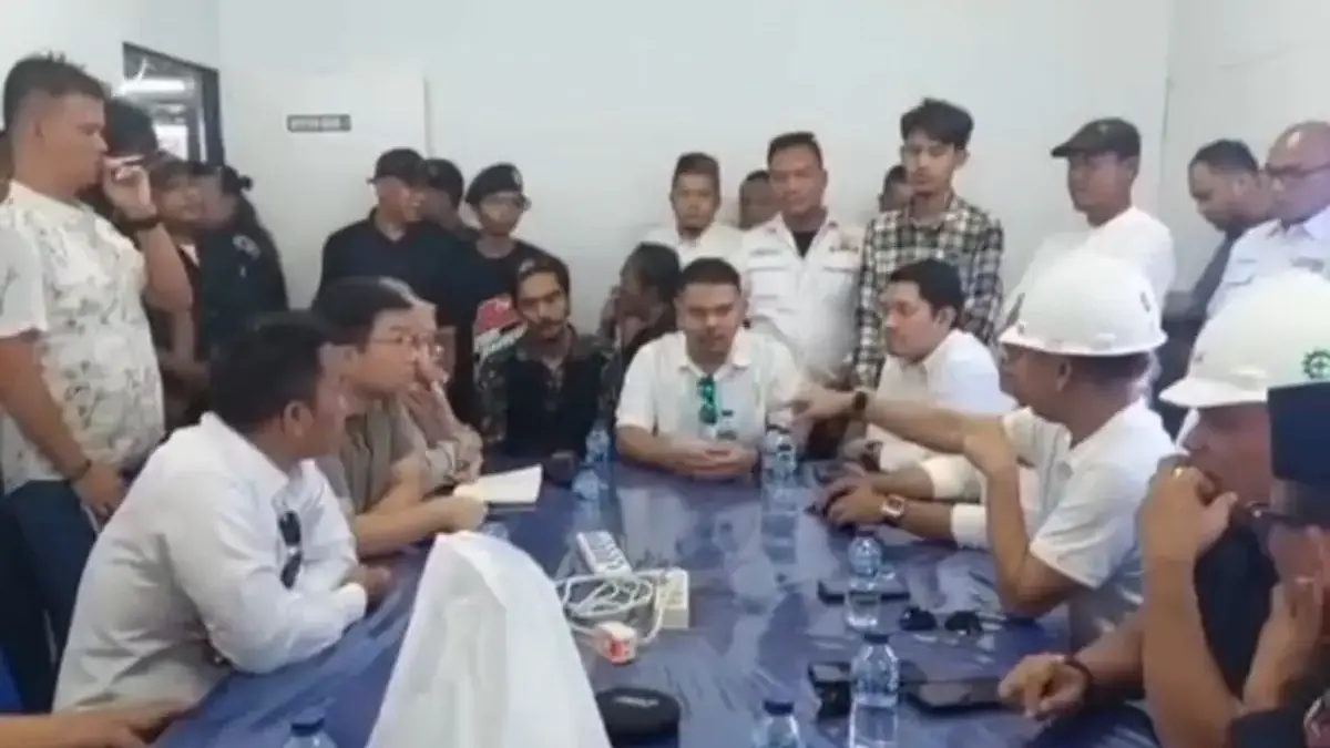 Tangkapan layar video anggota Kadin Cilegon minta proyek Rp 5 triliun tanpa lelang (Foto: Istimewa)