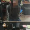 Tersangka Bripda LO saat tengah menjalani pemeriksaan atas penjualan amunisi ke kelompok sipil bersenjata di P