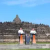 Presiden Prancis, Macron dan Presiden Prabowo di Candi Borobodur (Dok. Istimewa)