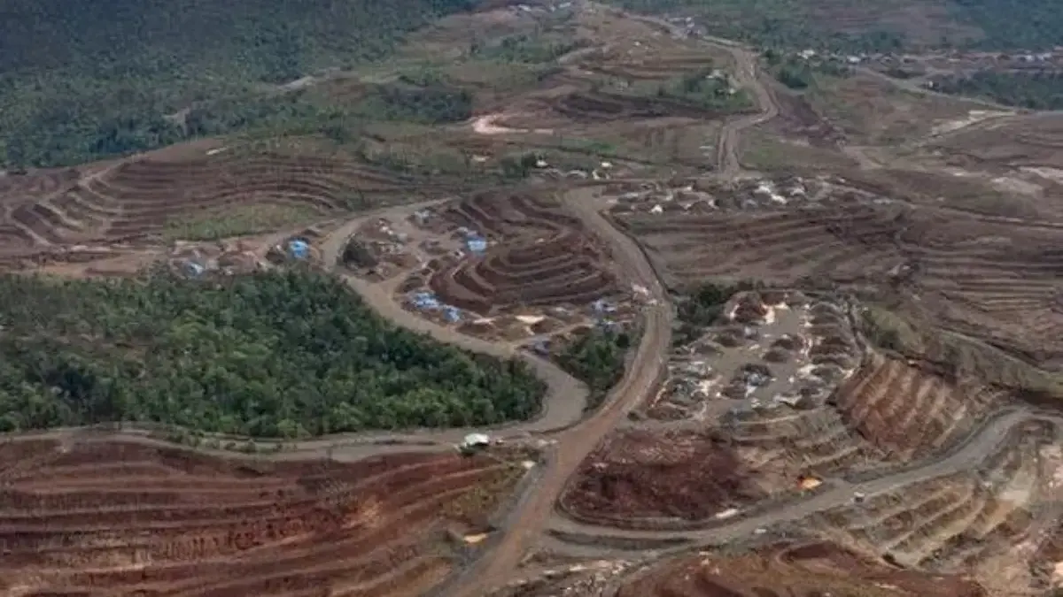 Foto udara yang diambil pada tanggal 21 Desember 2024 dan dirilis pada tanggal 31 Januari 2025 oleh Auriga Nus