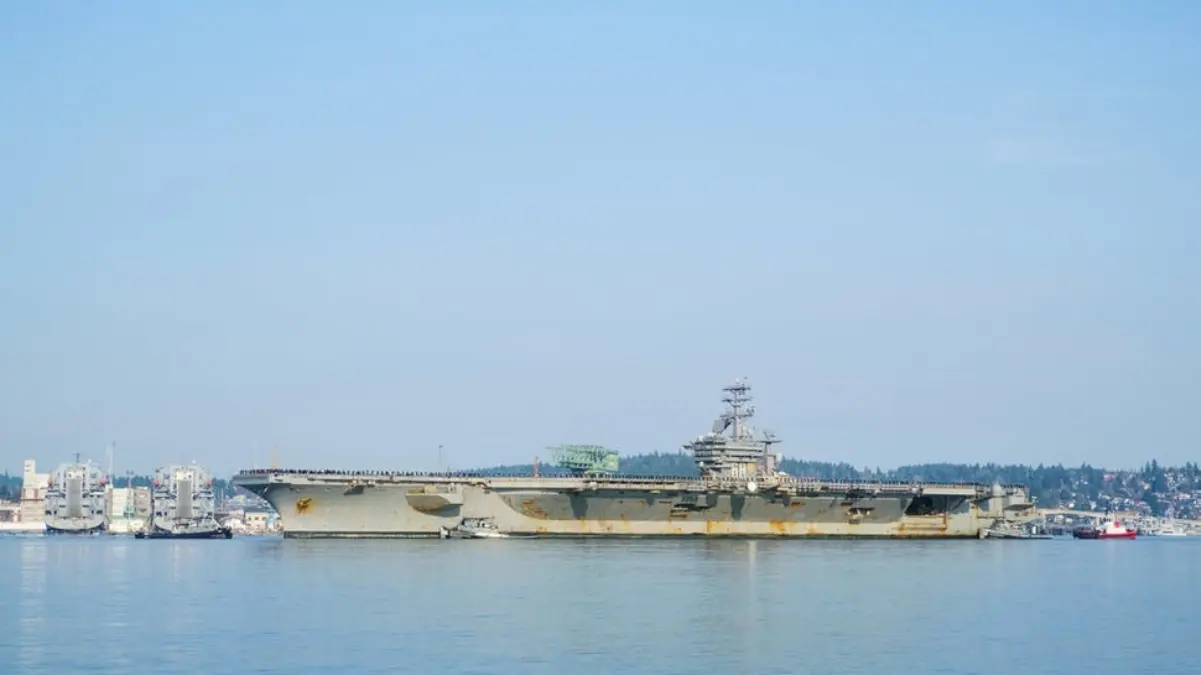 Kapal induk Amerika Serikat (AS) USS Nimitz. FOTO/iStockphoto