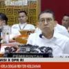 Menteri Kebudayaan Fadli Zon saat mengikuti rapat kerja Komisi X di kompleks Parlemen, Senayan, Jakarta, Rabu