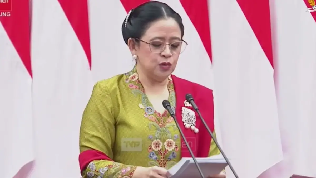 Ketua DPR Puan Maharani di Gedung Nusantara, Kompleks Parlemen, Senayan, Jumat, 15 Agustus 2025. (Foto: YouTub