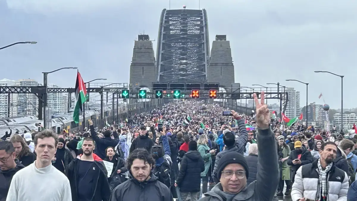 Palestine Action Group telah melakukan pawai mingguan setiap Minggu sejak Oktober 2023, namun ini adalah perta