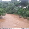Sungai Ciliwung Depok usai hujan dengan intensitas tinggi hingga sedang.(Foto: Antara/Feru Lantara)