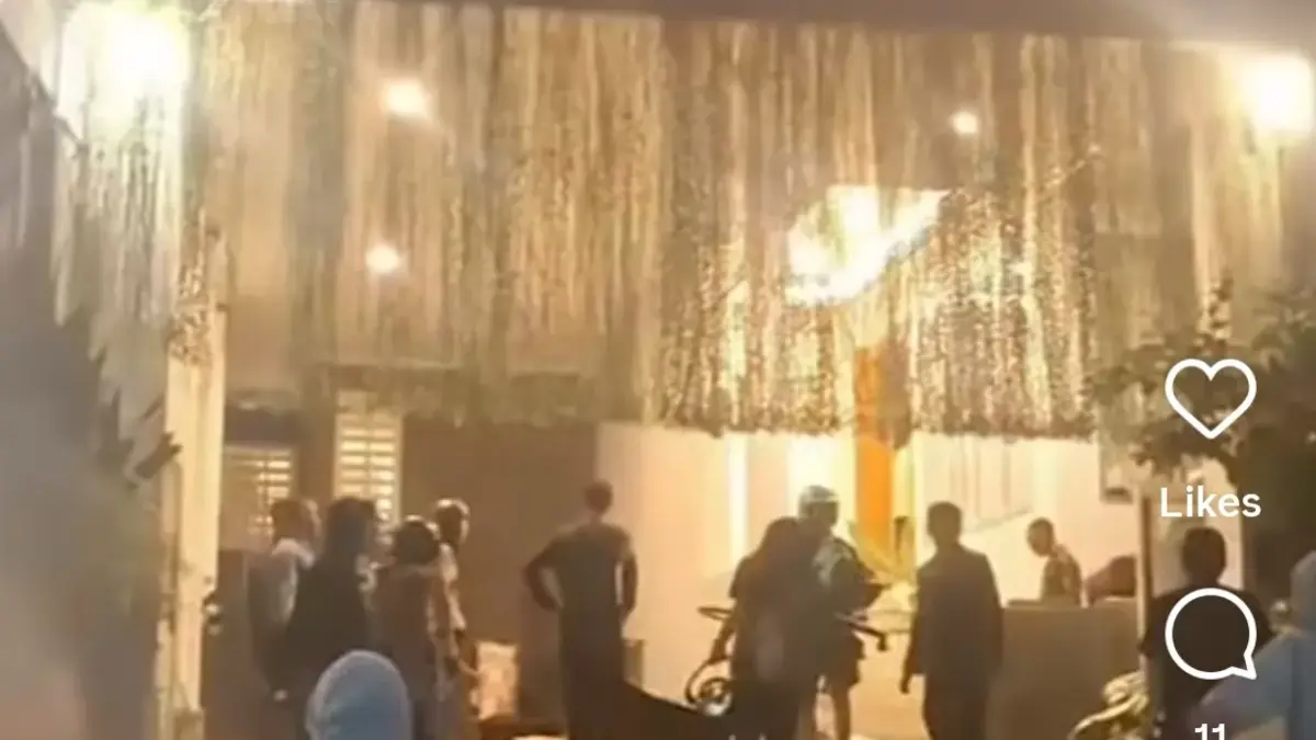 Rumah Menkeu Sri Mulyani tak luput jadi sasaran penjarahan. (Tangkapan layar Instagram @updatebintaro.id)