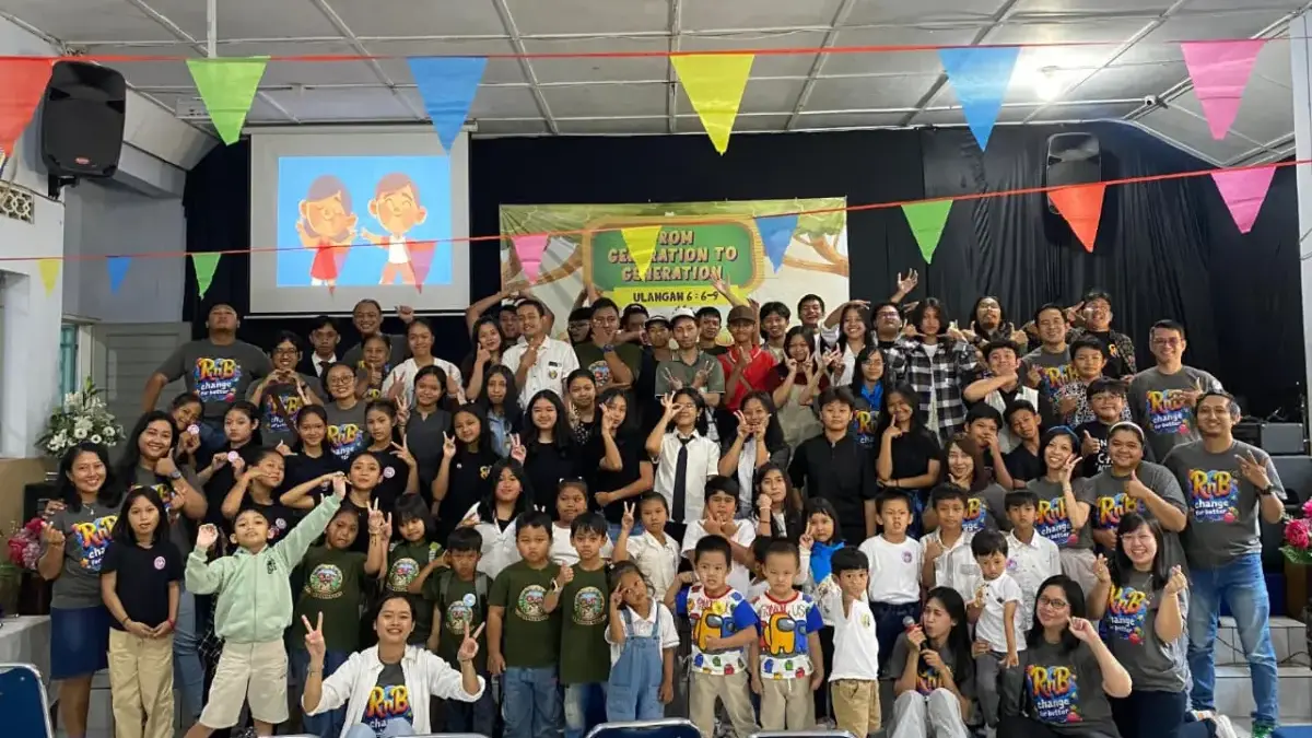 Anak sekolah minggu GSJA Kristus Raja Kota Salatiga, Minggu (31/8)
