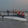 Kapal cepat Dolphin Cruise II terbalik dalam pelayaran dari Nusa Penida ke Sanur Bali pada Selasa (5/8/2025) (