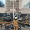 Kebakaran kantor gegana kramat. FOTO/command center damkar