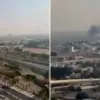 Rekaman yang diposting ke media sosial menunjukkan ledakan di Doha, Qatar pada 9 September 2025. (X)