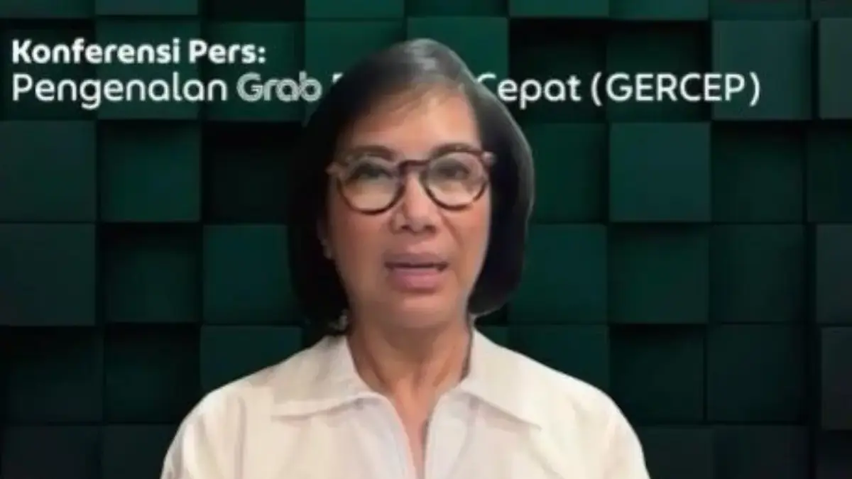 Neneng Goenadi, Chief Executive Officer Grab Indonesia dalam konferensi pers virtual, Minggu 2025. (Foto: tang
