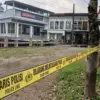 TKP seorang anggota TNI dari Kodim 0707/Wonosobo tewas dibacok saat berusaha menengahi keributan, Minggu 14/9/