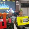Konferensi pers penangkapan provokator upaya penyerangan Markas Satuan Latihan (Satlat) Brimob Cikeas, Kabupat