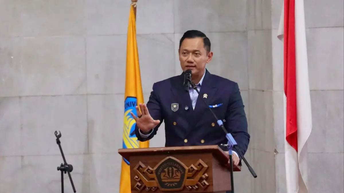 Menteri Koordinator Bidang Infrastruktur dan Pembangunan Kewilayahan, Agus Harimurti Yudhoyono (AHY)