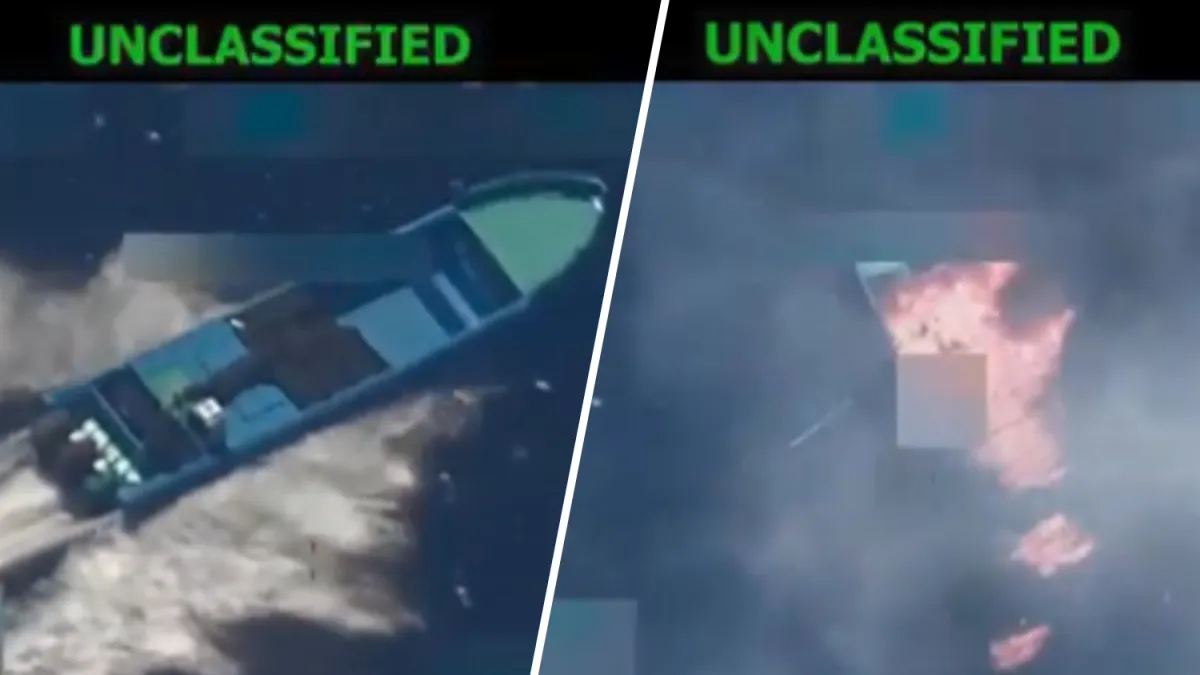Militer Amerika Serikat melancarkan serangan udara terhadap kapal di Samudra Pasifik Timur yang diduga digunak