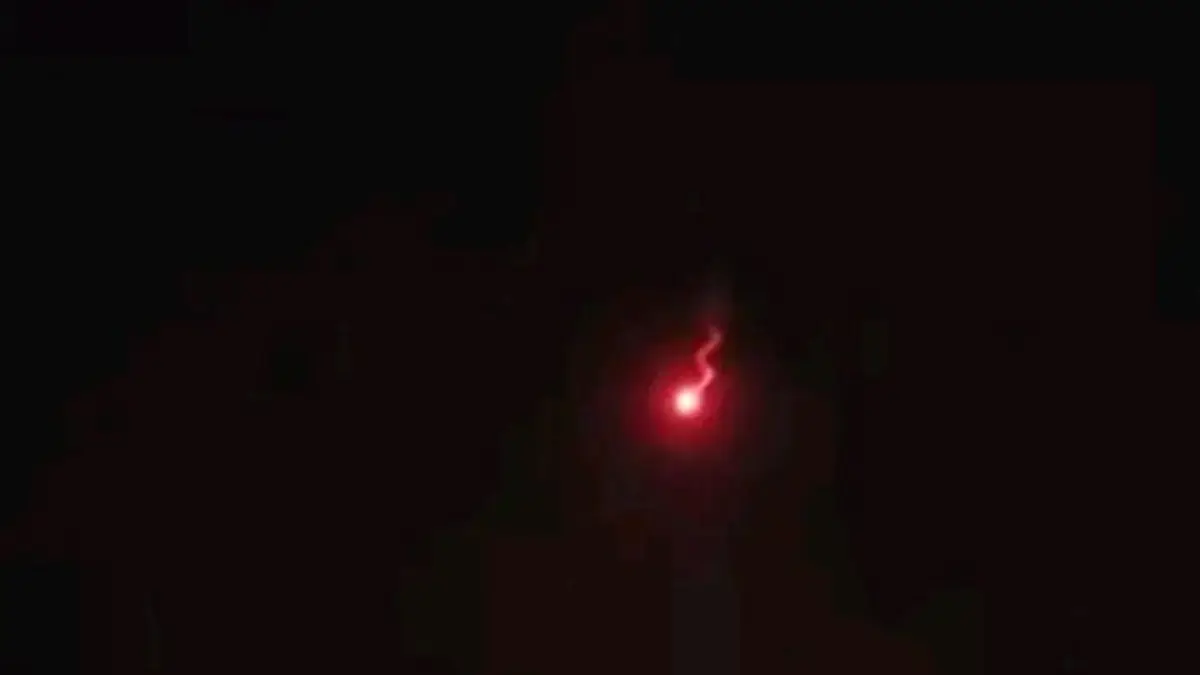 Bola api di langit Cirebon, Jawa Barat. (Istimewa)