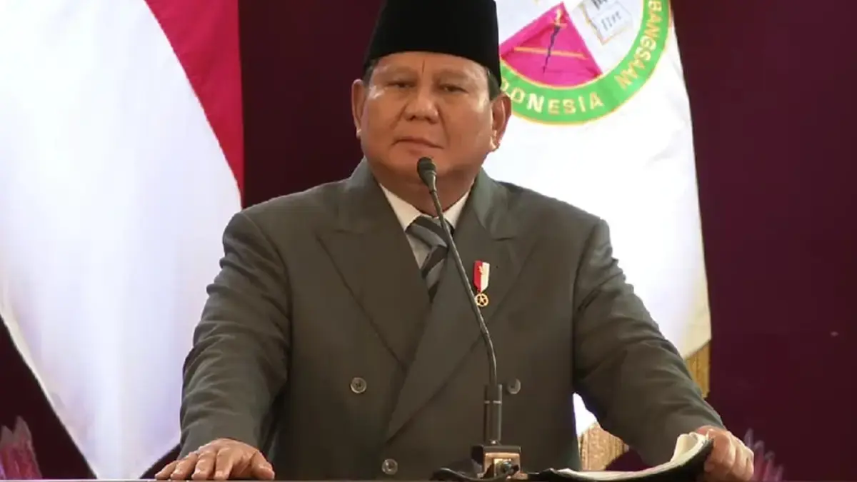 Presiden Prabowo Subianto. (Foto: UKRI TV/YouTube)