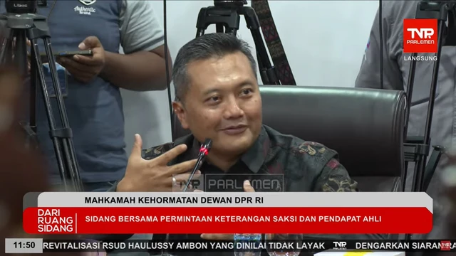 Ahli Drone Emprit Ismail Fahmi dalam sidang MKD DPR terkait etik terhadap Adies Kadir, Sahroni, Nafa Urbach, E