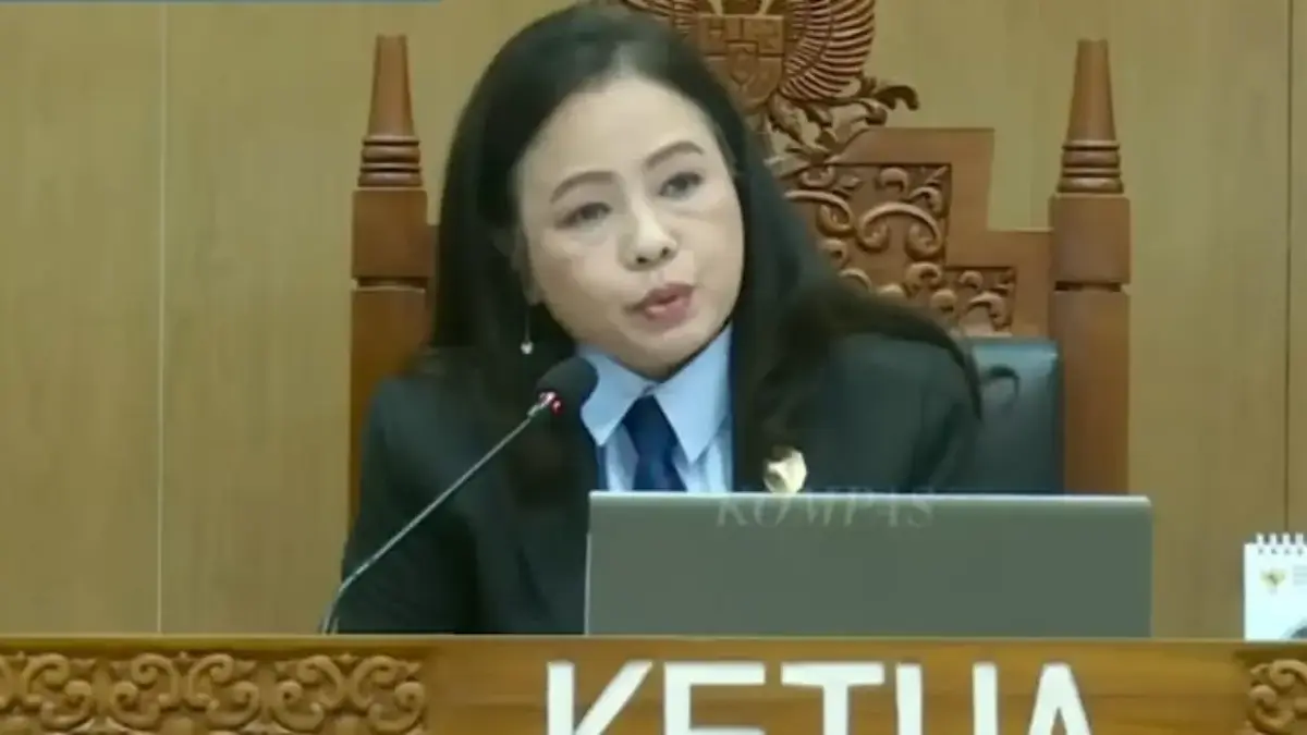 Ketua majelis sidang Komisi Informasi Pusat (KIP), Rospita Vici Paulyn. (Foto: Tangkapan Layar Kompas TV)