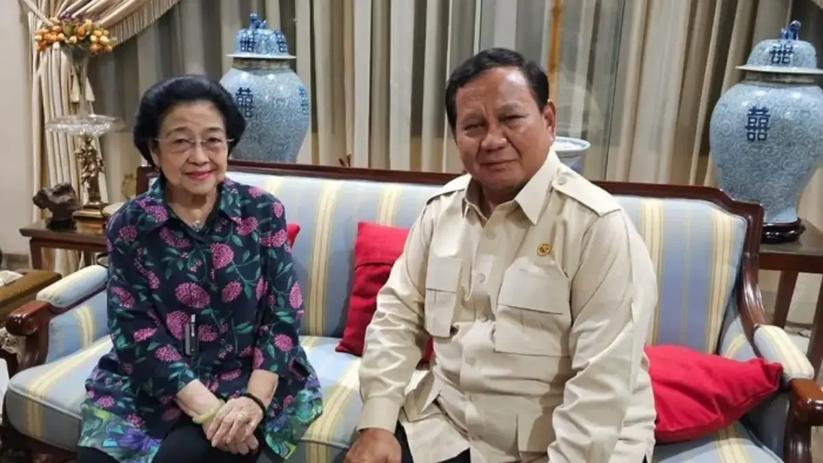 Prabowo Subianto dan Megawati Soekarnoputri di Teuku Umar. (Foto: dok. Instagram Sufmi Dasco Ahmad)