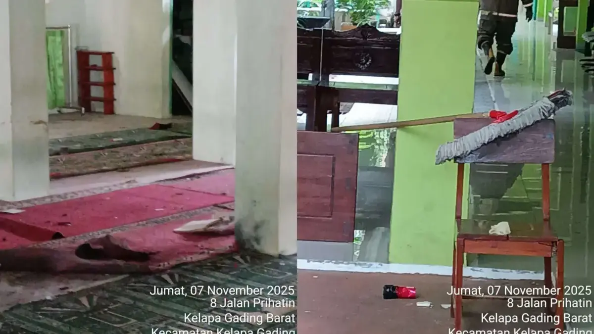 Situasi ledakan di satu lokasi kejadian. (Foto: Dokumentasi Kodamar)