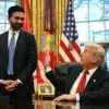 Presiden Trump bertemu dengan Walikota terpilih New York Zohran Mamdani di Kantor Oval pada hari Jumat. (Jim W
