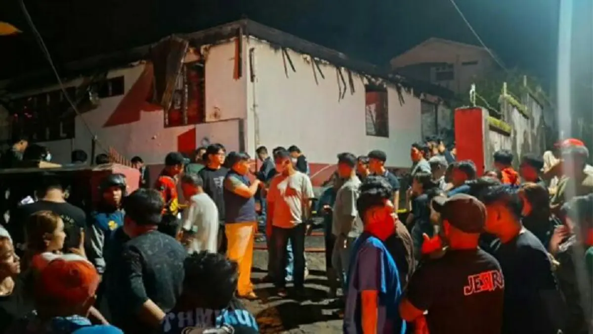 Pascakebakaran di Panti Wreda Damai, Manado, Sulawesi Utara, 28 Desember 2025. (Dok. Polda Sulawesi Utara)