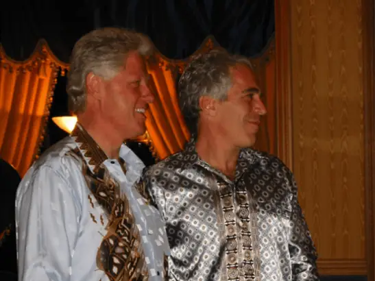 Mantan Presiden Bill Clinton dan Jeffrey Epstein. (Departemen Kehakiman Amerika Serikat)