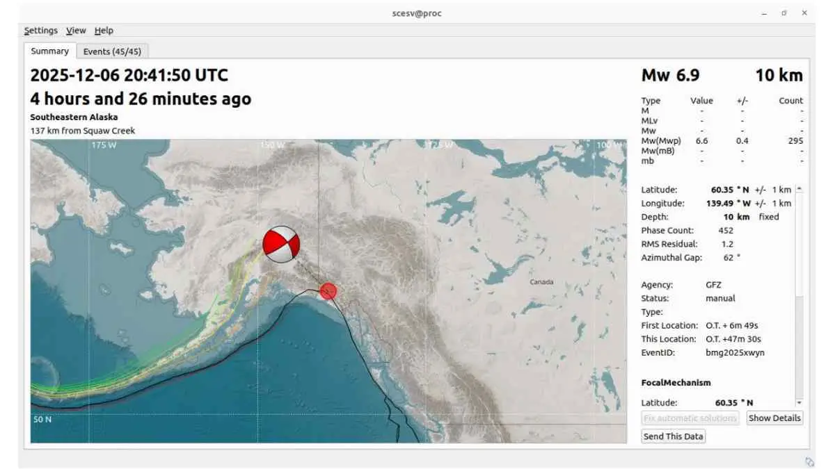 Gempa Bumi Magnitudo 7,0 Guncang Alaska BMKG