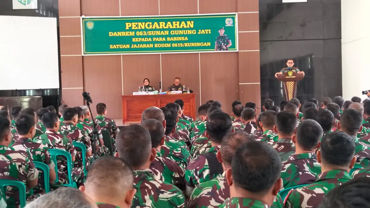 KOMANDAN Korem 063/Sunan Gunung Jati (SGJ), Kolonel Inf Hista Soleh Harahap, melaksanakan kunjungan kerja ke M