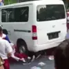 Sejumlah siswa terjatuh dan terluka setelah mobil pengangkut Makan Bergizi Gratis (MBG) menerobos area sekolah