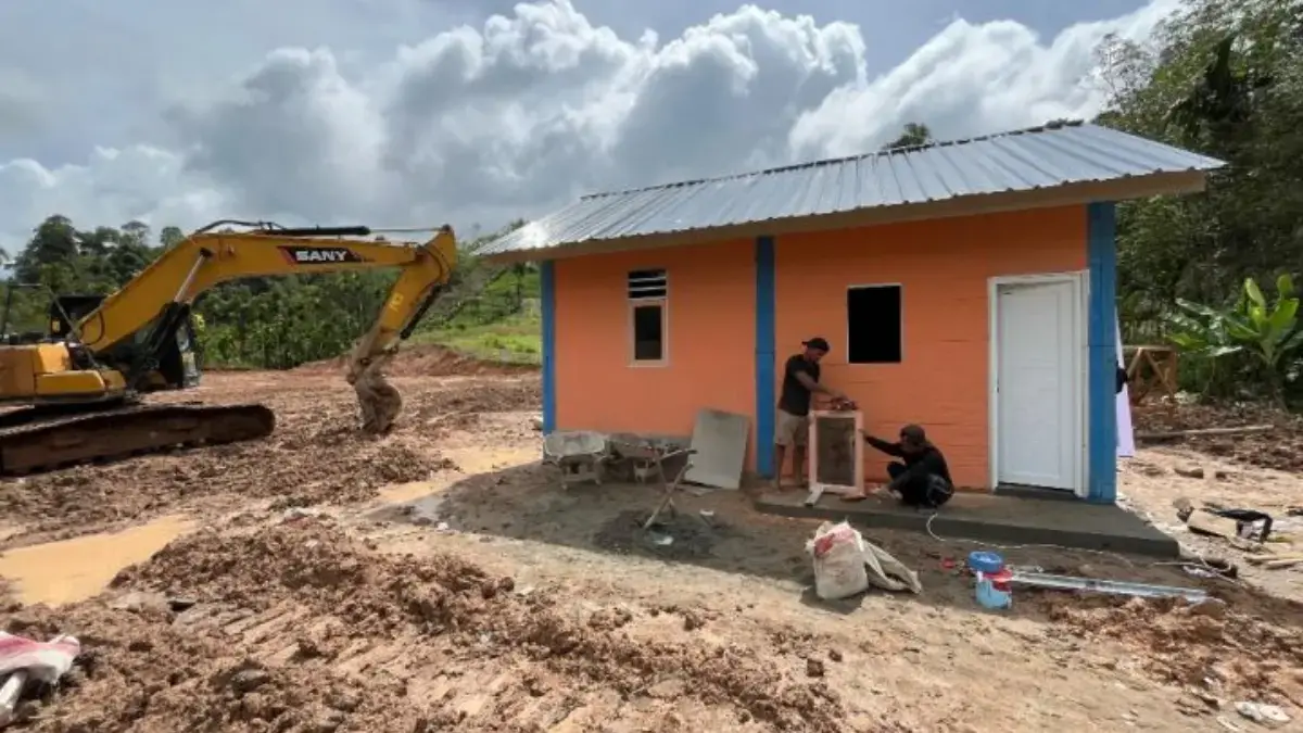BNPB mulai melakukan pembangunan huntara bagi warga terdampak banjir dan longsor di Kabupaten Tapanuli Utara,