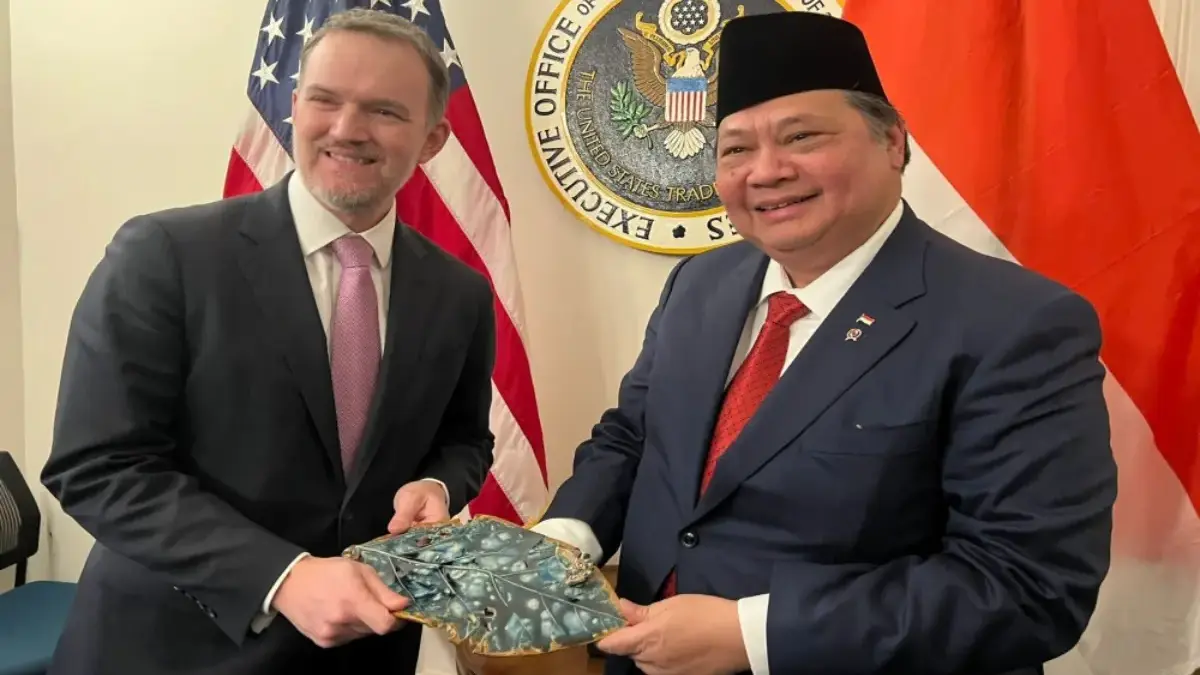 Menko Perekonomian Airlangga Hartarto melakukan pertemuan dengan Ambassador Jamieson Greer dari United States