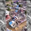 Penampakan sejumlah rumah warga yang terendam banjir di Aceh Tamiang. (X: @ilhamainul38891)