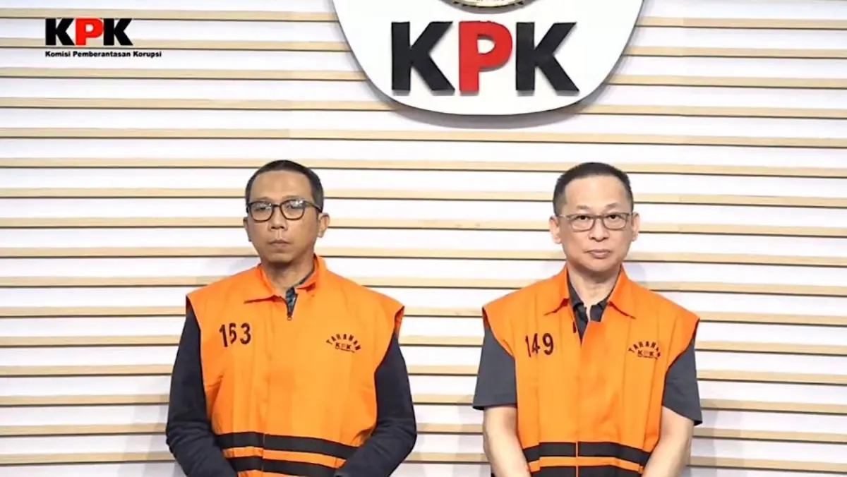 KPK Resmi Tahan 2 Tersangka Perkara Dugaan Suap Pengaturan Proyek Pembangunan Jalur KA di Medan KPK menahan ASN di DJKA Kemenhub 2021-Mei 2024 Muhlis Hanggani Capah serta pengusaha Eddy Kurniawan Winartokas