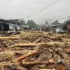 Kondisi Desa Bunin, Kecamatan Serbajadi, Kabupaten Aceh Timur setelah banjir bandang, Kamis (27/11/2025). ANTA