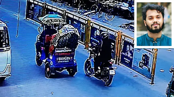 Sharif Osman Hadi ditembak di siang bolong di Dhaka oleh penyerang bertopeng. (Gambar: Media Sosial)